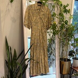 Zara Multicolor Floral Long Sleeve Dress